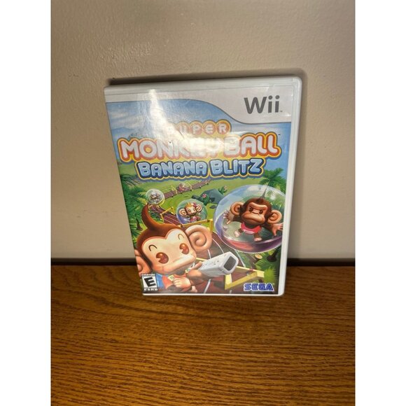 Super Monkey Ball: Banana Blitz (Nintendo Wii, 2006) Complete W/ Manual - Picture 1 of 3